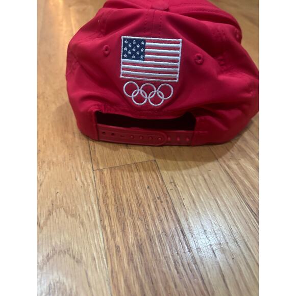 Team USA Olympic Adjustable Red Hat - Picture 4 of 6